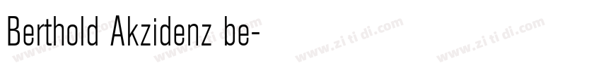 Berthold Akzidenz be字体转换